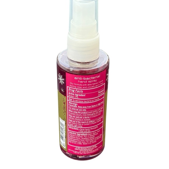 Bath & Body Works Twisted Peppermint Anti-bacterial Hand Spray 3 oz - Picture 3 of 4